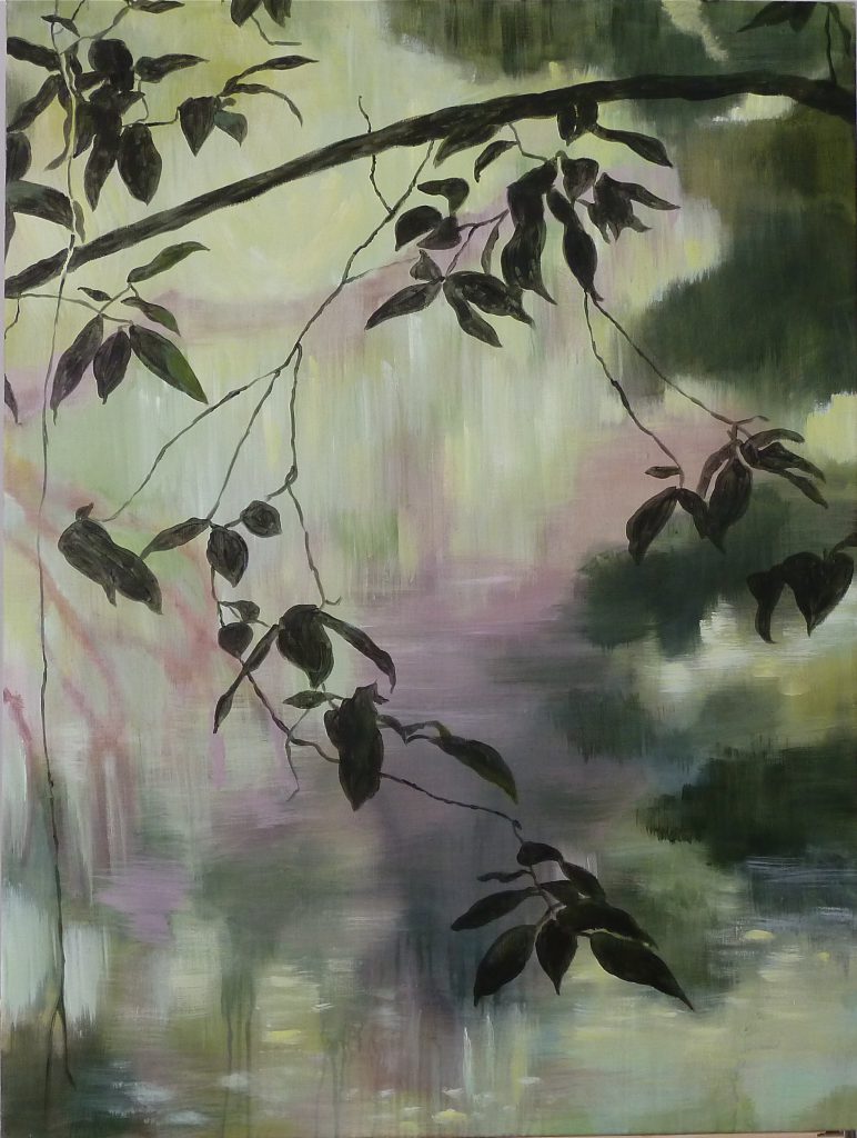 Creek–Zweige, Acryl auf Leinwand, 120 x 90 cm, 2017